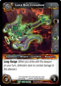 warcraft tcg tomb of the forgotten lava bolt crossbow