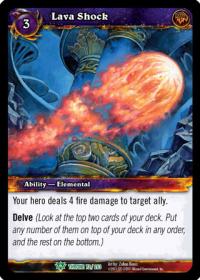 warcraft tcg throne of the tides lava shock