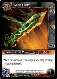 warcraft tcg twilight of the dragons lava spine
