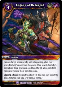 warcraft tcg betrayal of the guardian legacy of betrayal