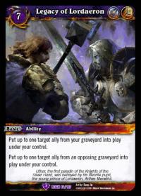 warcraft tcg reign of fire legacy of lordaeron