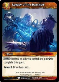warcraft tcg reign of fire legacy of the damned