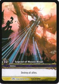 warcraft tcg extended art legend of mount hyjal ea