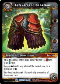 warcraft tcg war of the ancients legguards of the legion