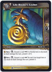 warcraft tcg wrathgate life binder s locket