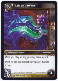 warcraft tcg wrathgate life and death