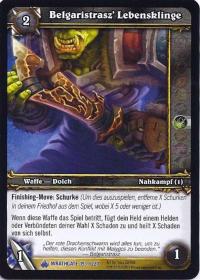 warcraft tcg wrathgate lifeblade of belgaristrasz german