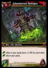 warcraft tcg servants of betrayer lifemistress tanagra