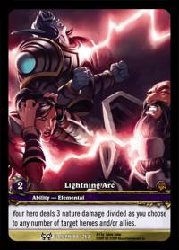 warcraft tcg extended art lightning arc ea