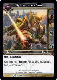 warcraft tcg archives lightwarden s band foil