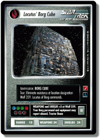 star trek 1e blaze of glory locutus borg cube foil