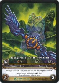 warcraft tcg extended art lohn goron bow of the torn heart ea