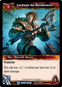 warcraft tcg foil and promo cards lordann the bloodreaver foil