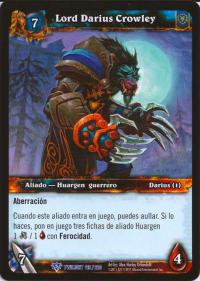 warcraft tcg twilight of dragons foreign lord darius crowley spanish