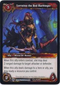 warcraft tcg caverns of time lorraina the red harbinger