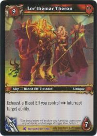 warcraft tcg foil and promo cards lor themar theron foil