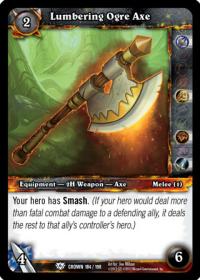 warcraft tcg crown of the heavens lumbering ogre axe