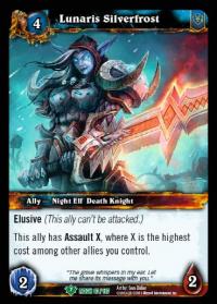 warcraft tcg reign of fire lunaris silverfrost