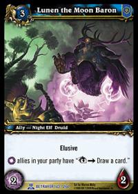 warcraft tcg servants of betrayer lunen the moon baron