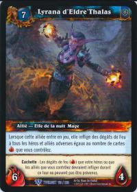 warcraft tcg twilight of dragons foreign lyrana of eldre thalas french