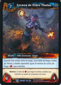 warcraft tcg twilight of dragons foreign lyrana of eldre thalas spanish