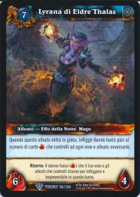 warcraft tcg twilight of dragons foreign lyrana of eldre thalas italian