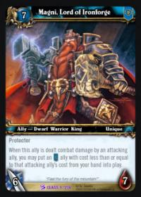 warcraft tcg class decks 2010 magni lord of ironforge