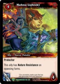 warcraft tcg worldbreaker mahna lightsky