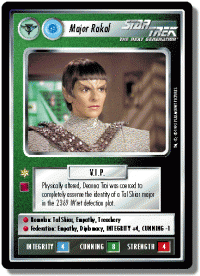 star trek 1e reflections 1 major rakal foil