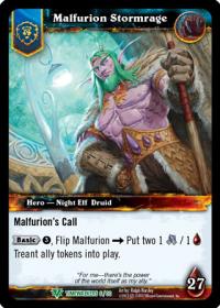 warcraft tcg war of the ancients malfurion stormrage standard