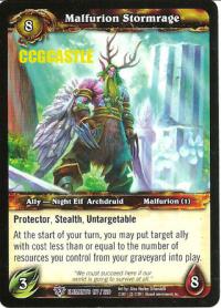 warcraft tcg war of the elements malfurion stormrage