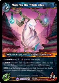 warcraft tcg war of the ancients malorne the white stag
