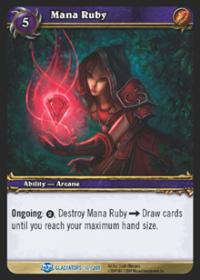 warcraft tcg blood of gladiators mana ruby