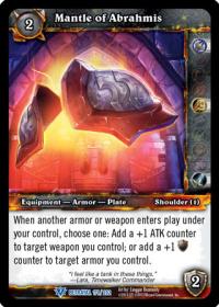 warcraft tcg betrayal of the guardian mantle of abrahmis