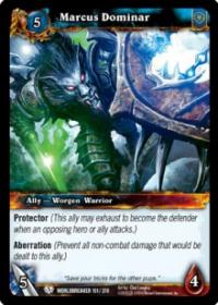 warcraft tcg worldbreaker marcus dominar