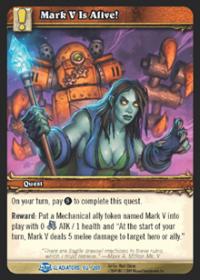 warcraft tcg blood of gladiators mark v is alive