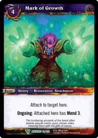 warcraft tcg war of the ancients mark of growth
