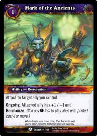 warcraft tcg crown of the heavens mark of the ancients