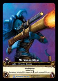 warcraft tcg extended art marksman glous ea