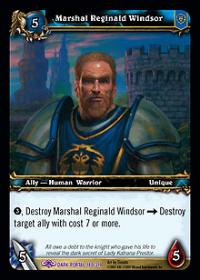 warcraft tcg the dark portal marshal reginald windsor