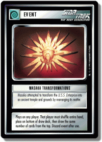 star trek 1e 1e promotional premium masaka transformations foil