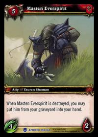 warcraft tcg heroes of azeroth masten everspirit