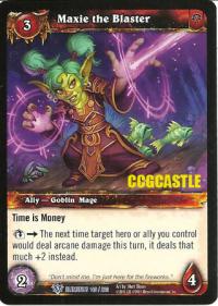warcraft tcg war of the elements maxie the blaster