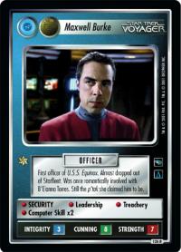 star trek 1e voyager maxwell burke fed