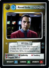 star trek 1e voyager maxwell burke non