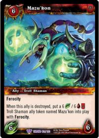 warcraft tcg throne of the tides mazu kon