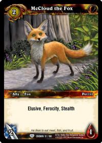 warcraft tcg crown of the heavens mccloud the fox