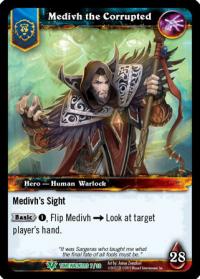 warcraft tcg foil hero cards medivh the corrupted foil hero