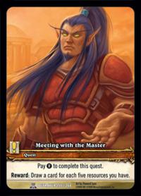 warcraft tcg extended art meeting with the master ea