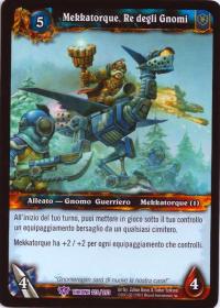 warcraft tcg throne of the tides italian mekkatorque king of the gnomes italian